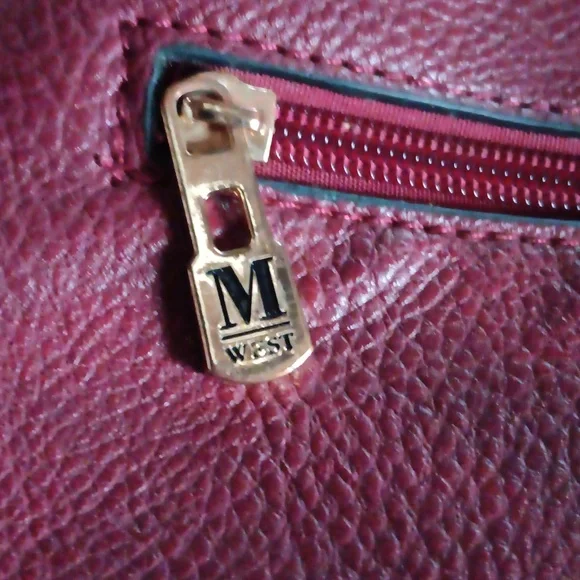 Montana West Crossbody Bag Western Strap Pockets Burgundy - Picture 10 of 11
